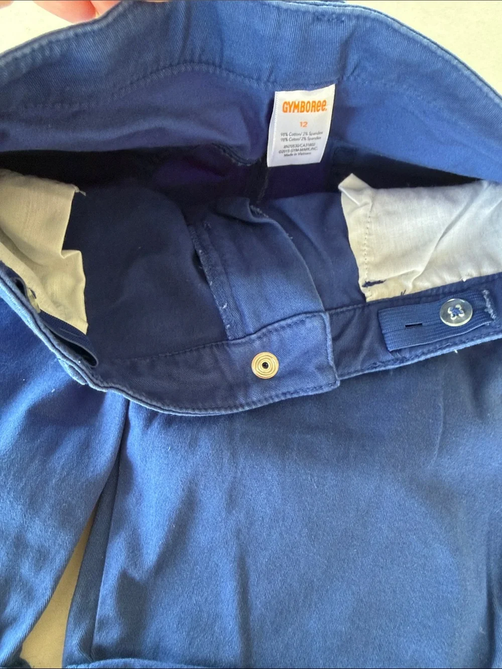 Gymboree Royal Blue Rolled-Cuff Kids Shorts